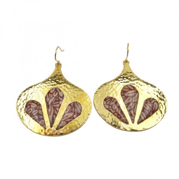 Boucles d'oreilles Mer rose