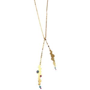Collier sautoir bronze eventail NOIR BLANC BOHO estamp original chic goutte sequin émaillé triangle bohème géométrie ethnique moderne email aztèque bijoux fantaisie original FEMME créateur 