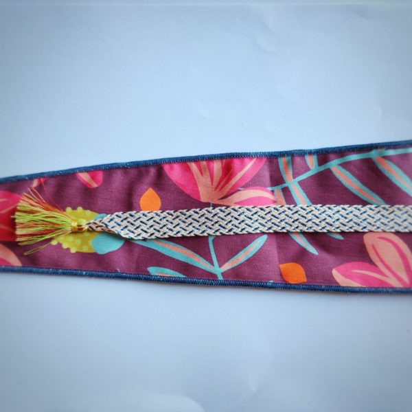 Ceinture florale adaptable aux vêtements Capucine