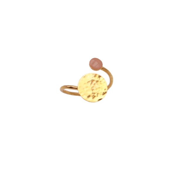 Bague Jungle rose poudré