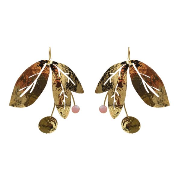 Grandes boucles d'oreilles Lagoa rosées