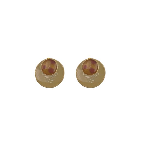 Boucles d'oreilles puces bulles de vague sable