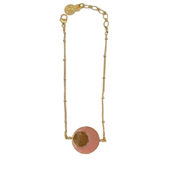 Bracelet bulles de vague rose