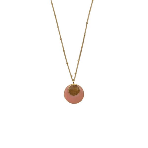 Collier bulles de vague rose
