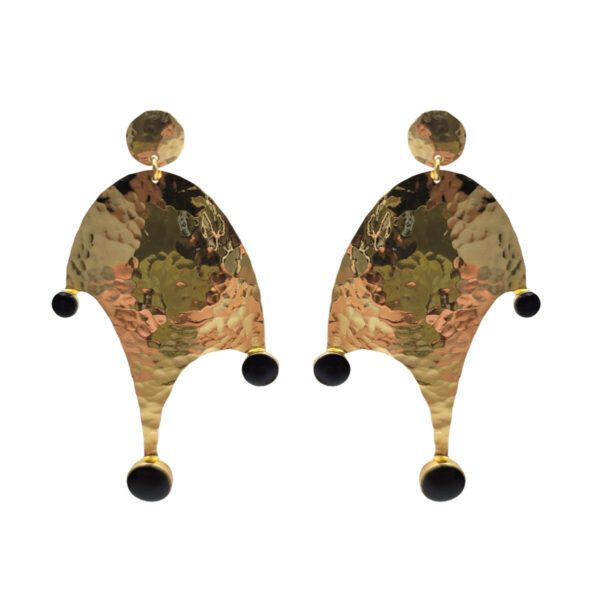 boucles d'oreilles criques Korbous noires