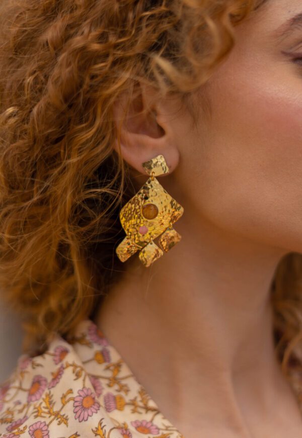 Boucles d'oreilles Bizerte petites criques – Image 2