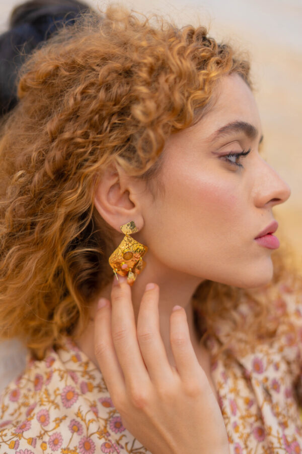 Boucles d'oreilles Bizerte petites criques – Image 3