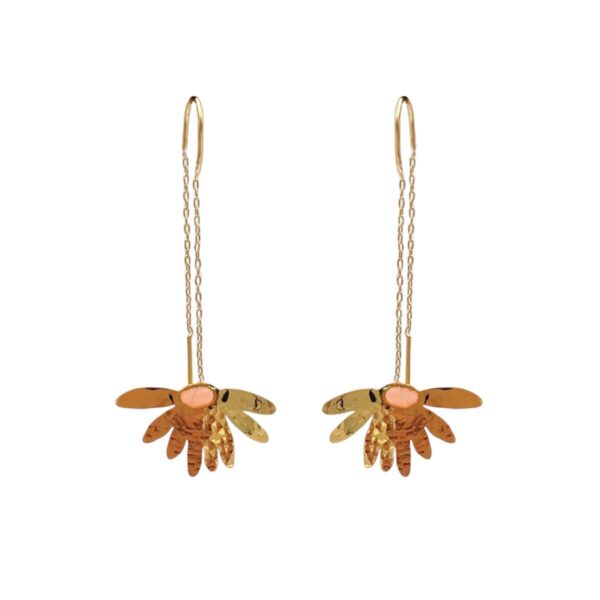 Boucles d'oreilles petites fleurs rose Cala Martina