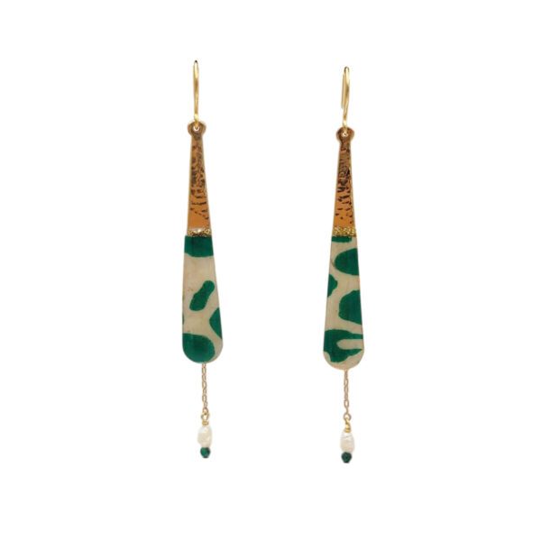 boucles d'oreilles petite Bohemian végétales Cala Martina