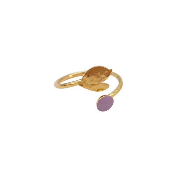 Bague réglable mauve Florence