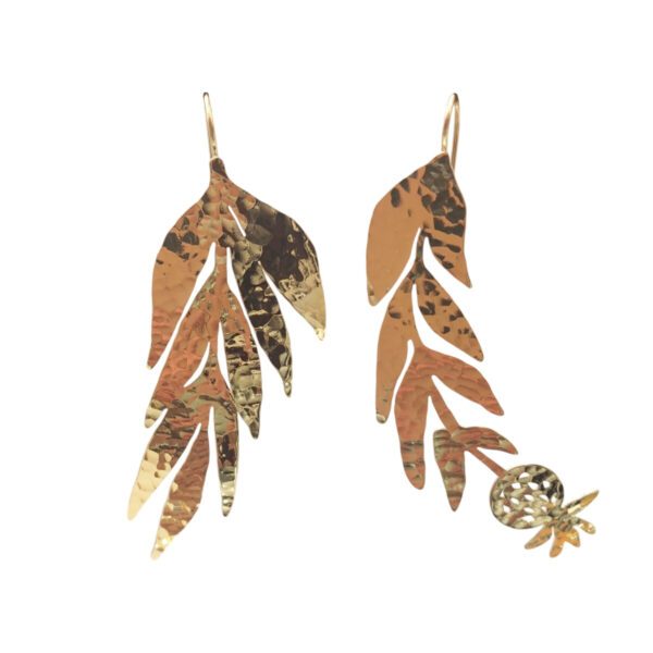 Boucles d'oreilles feuillage Kelibia