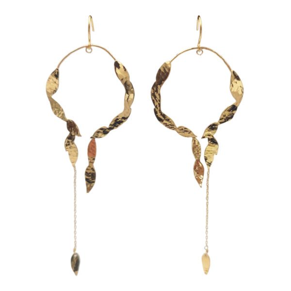 boucles d'oreilles couronne végétale Sienne