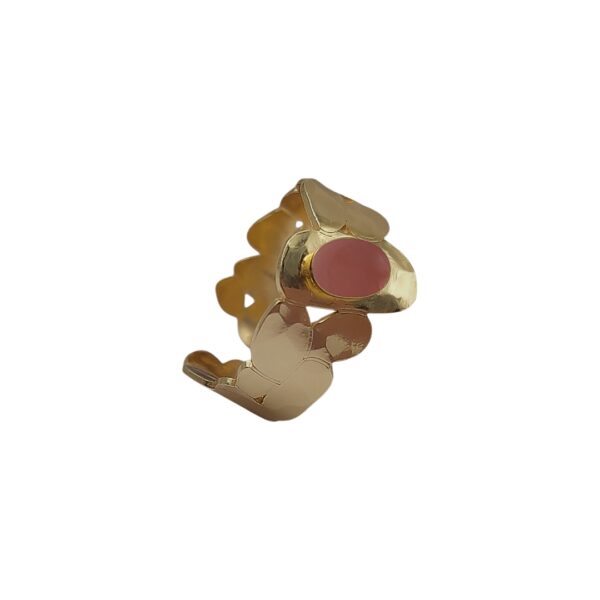 Bague réglable galet Cala Moro terracotta