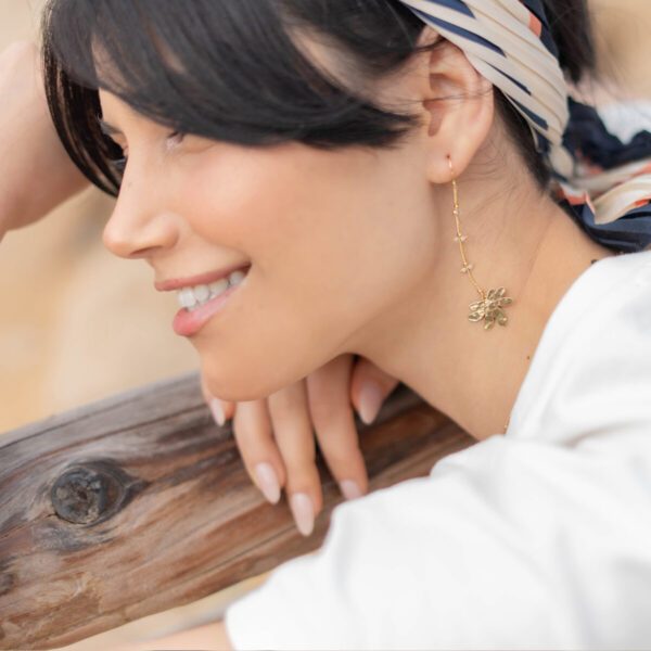 Boucles d'oreilles Maddalena petites fleurs – Image 3