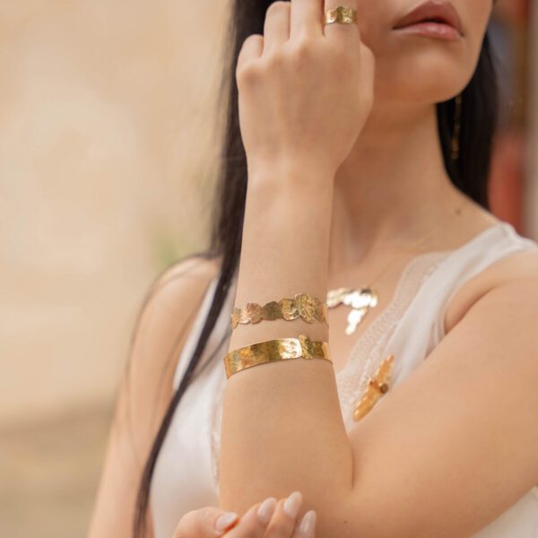 Bracelet galet manchette Cala Moro – Image 3