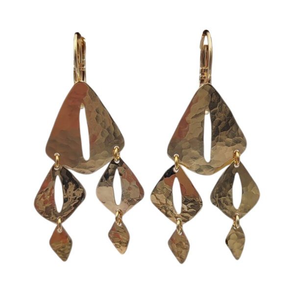Boucles d'oreilles géométrie organique La Pelosa