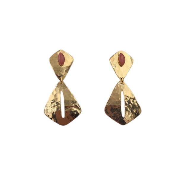 Boucles d'oreilles organique La Pelosa sable
