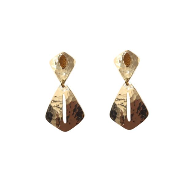 Boucles d'oreilles organique La Pelosa terracotta