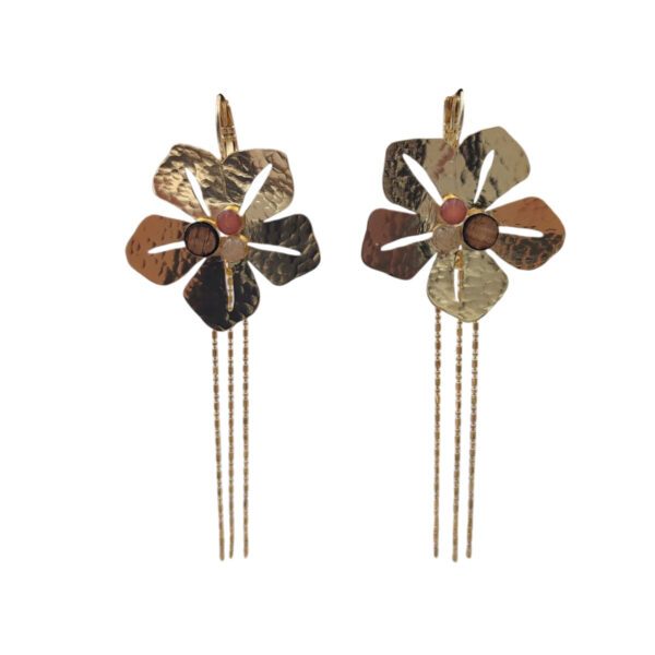Boucles d'oreilles florales pendantes La Pelosa