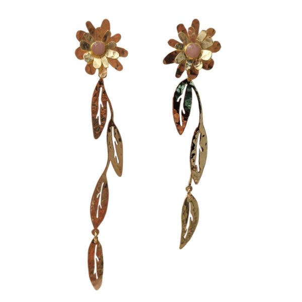 Boucles d'oreilles Maddalena florales dépareillées
